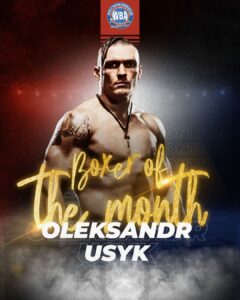 Usyk is WBA Boxer of the MonthÂ  â€“ World Boxing Association
