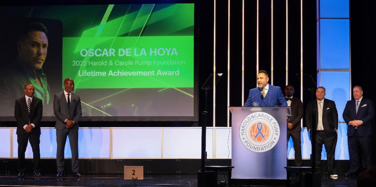 GOLDEN BOY CHAIRMAN AND CEO OSCAR DE LA HOYA RECEIVES LIFETIME ACHIEVEMENT AWARD FROMÂ THE HAROLD & CAROLE PUMP FOUNDATION