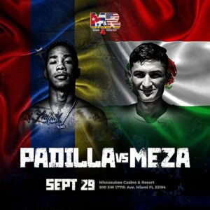 Padilla will be back to face Meza in FloridaÂ  â€“ World Boxing Association