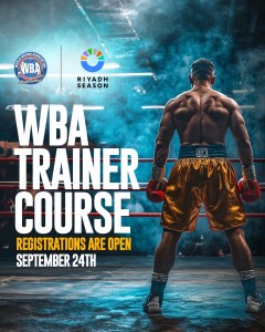 WBA opened registration for its trainer courseÂ  â€“ World Boxing Association