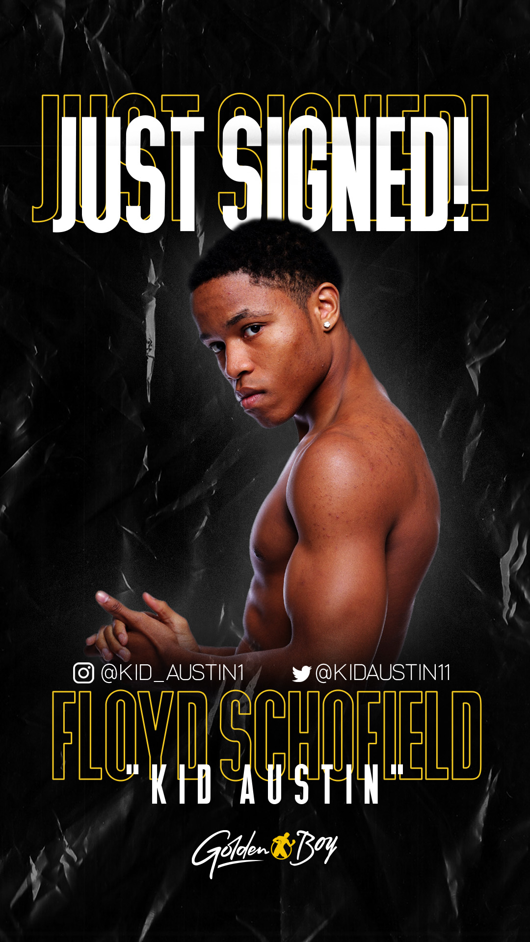 BLUE-CHIP PROSPECT FLOYD â€œKID AUSTINâ€ SCHOFIELD SIGNS CO-PROMOTIONAL DEALÂ WITH GOLDEN BOY