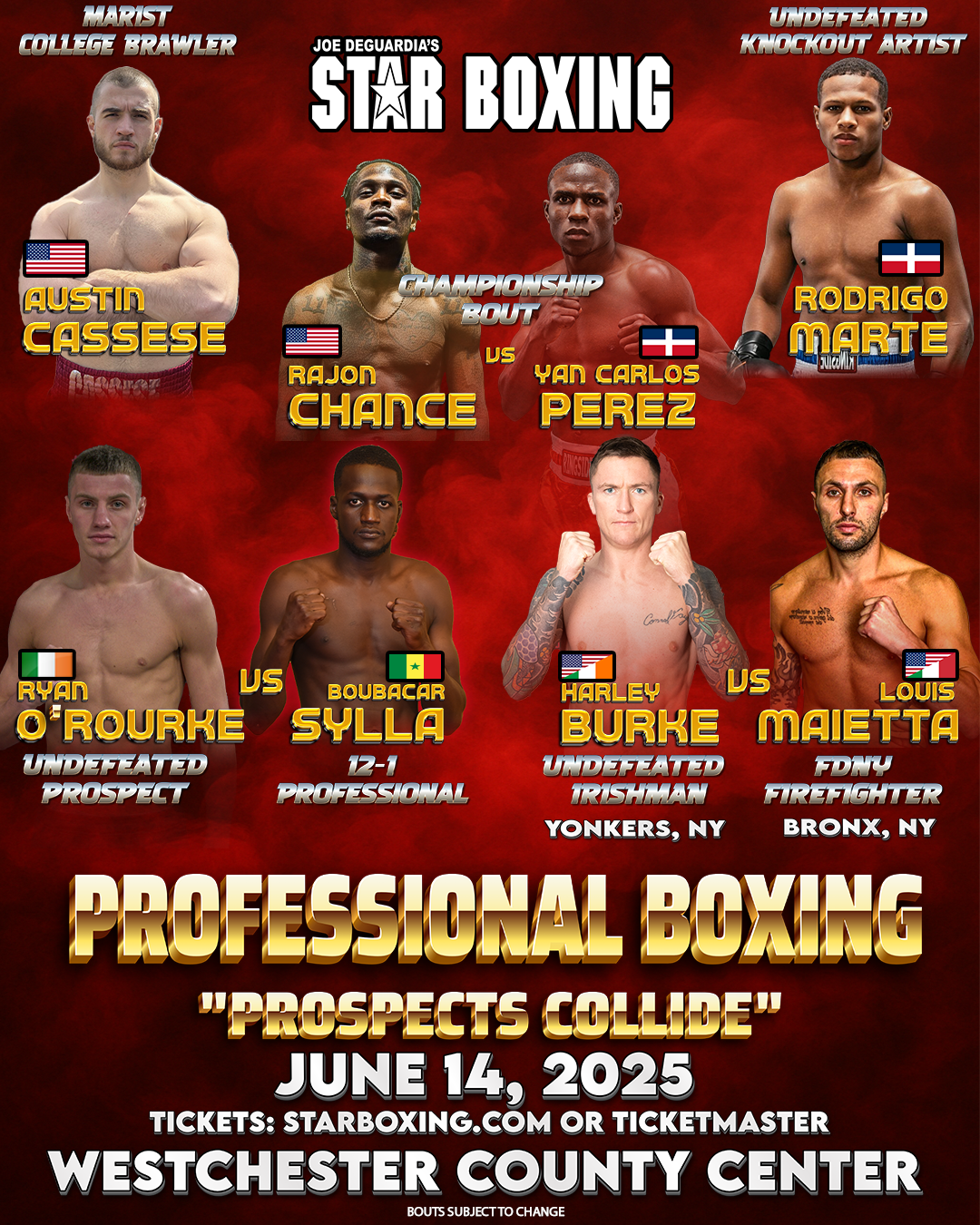 Fight Card Announced