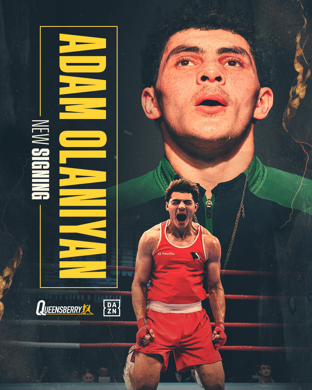 Teenage Irish Heavyweight Olaniyan signs with Queensberry