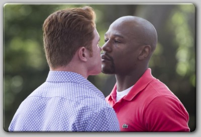 Canelo and Mayweather faceoff