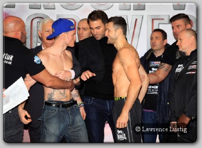 Carl Froch George Groves weigh in