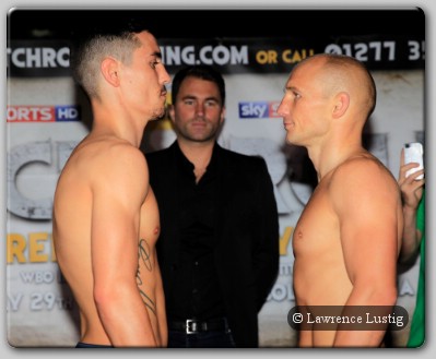 Anthony Crolla and Gavin Rees