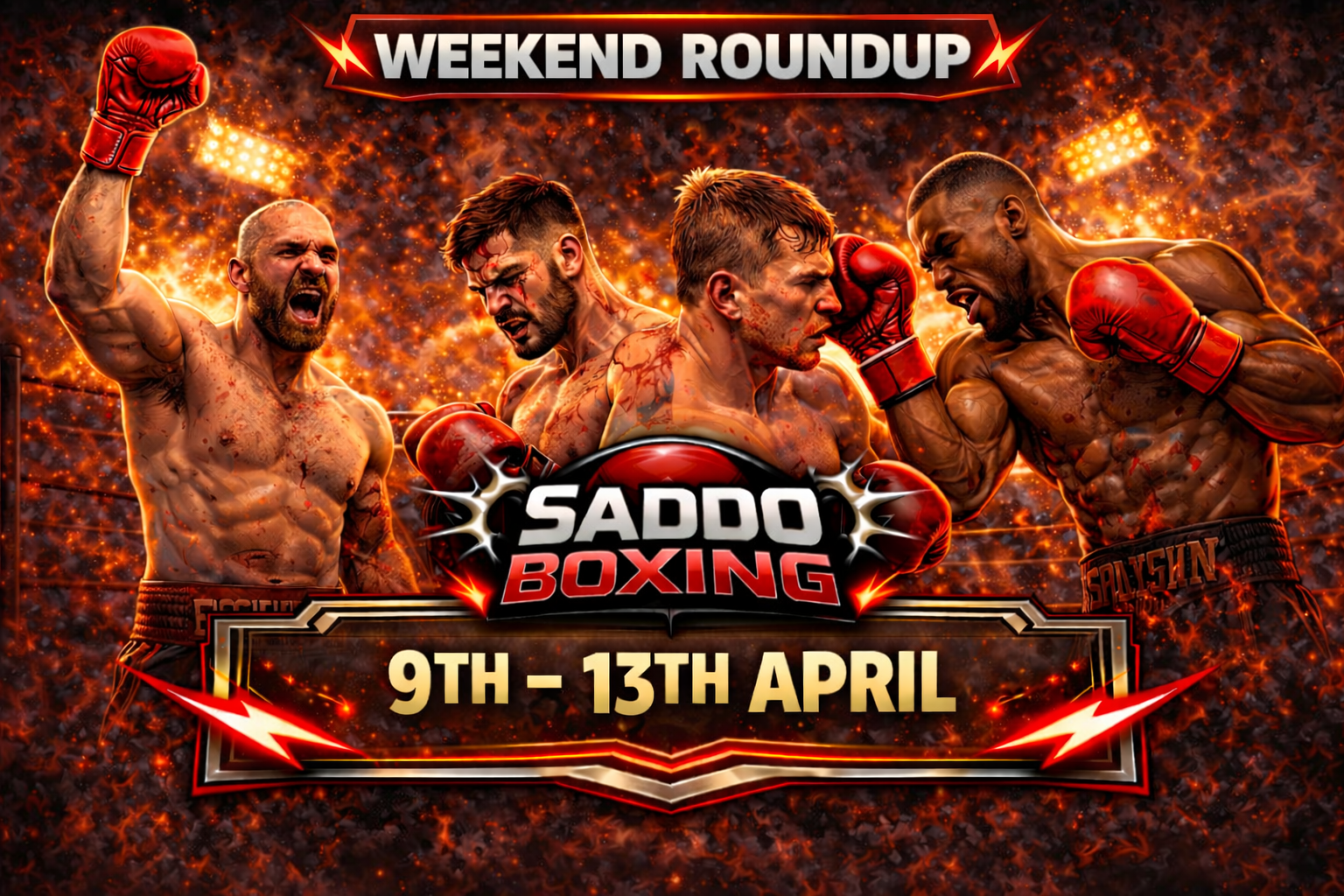 Fight Results 9th to 13th April 2026