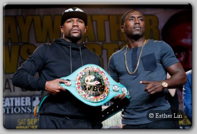 Floyd Mayweather Jr Andre Berto Floyd Mayweather Jr, Andre Berto Meet The Media