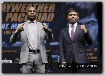 Floyd Mayweather Manny Pacquiao Floyd Mayweather Jr, Manny Pacquiao Talk About Their Mega Fight