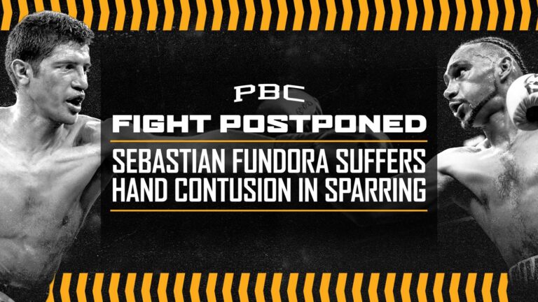 FUNDORA VS. THURMAN EVENT POSTPONED