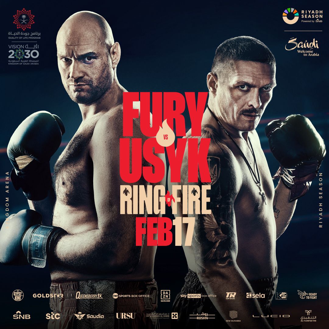 RIYADH SEASONâ€™S FURY VS USYK PPV TO BE BROADCAST ACROSS TNT SPORTS, DAZN & SKY SPORTS