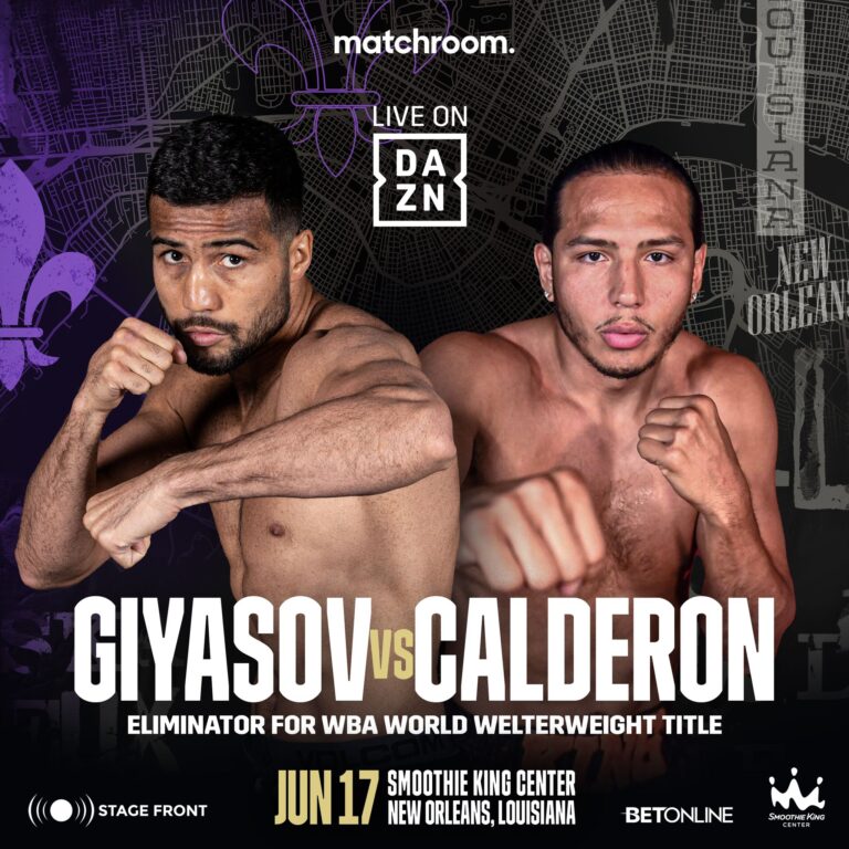 Giyasov-Calderon in WBA eliminator on SaturdayÂ 