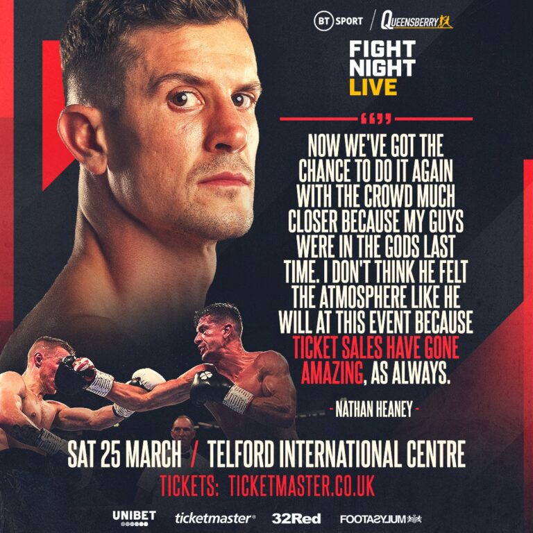 HEANEY HEALED AND ALL SET FOR FLATLEY SEQUEL