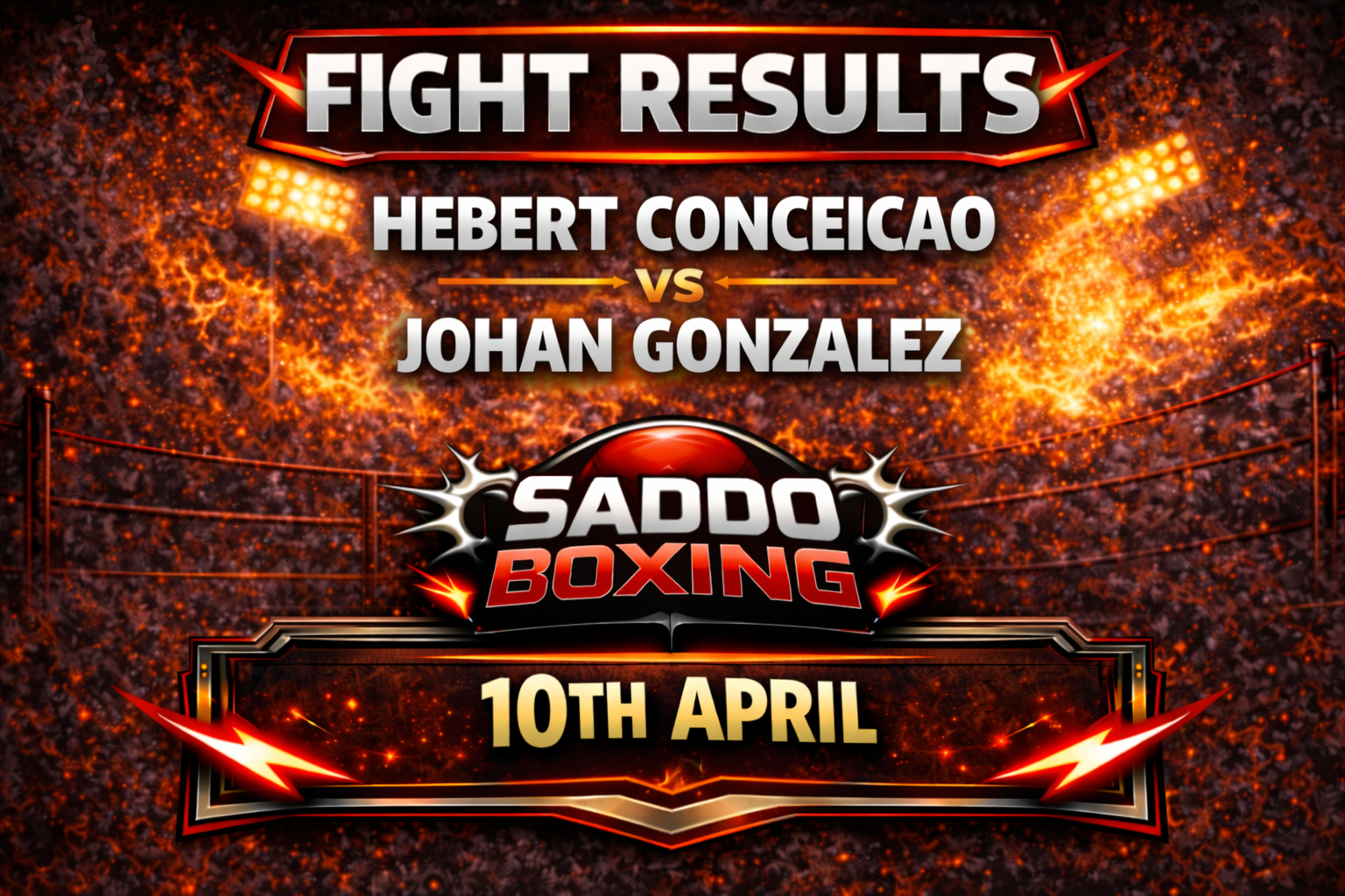 Hebert Conceicao vs Johan Gonzalez Result