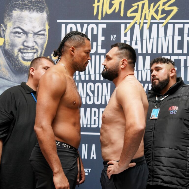 WEIGHTS FROM WEMBLEY AHEAD OF OVO ARENA FIGHT NIGHT