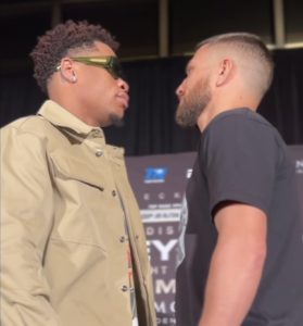 Haney and Loma made their first face-to-face in Los AngelesÂ  â€“ World Boxing Association