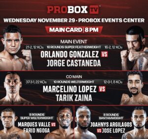 Gonzalez and CastaÃ±eda fight for the WBA Continental North America belt on Wednesday â€“ World Boxing Association