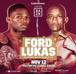 Ford-Lukas for the WBA-Continental Americas belt in Cleveland â€“ World Boxing Association
