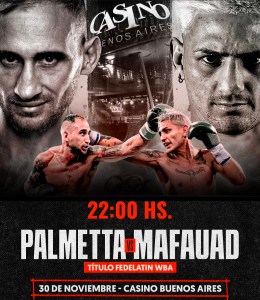 Palmetta and Mafauad fight for Fedelatin belt this SaturdayÂ  â€“ World Boxing Association