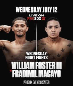 Fradimil Macayo to face William Foster for the WBA Fedecentro TitleÂ  â€“ World Boxing Association