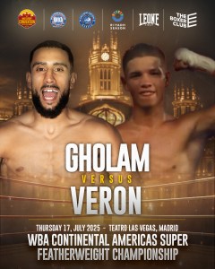 Gholam and VerÃ³n to Battle in Madrid for WBA Continental Americas Title â€“ World Boxing Association