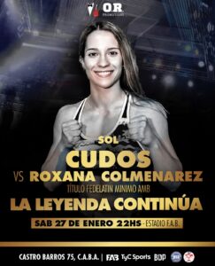 Sol Cudos vs. Roxana Colmenarez for the Fedelatin titleÂ  â€“ World Boxing Association