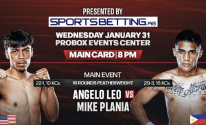 Leo and Plania will dispuete WBA Continental North America belt Wednesday nightÂ  â€“ World Boxing Association