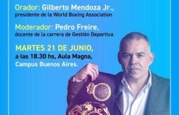 President Gilberto Jesús Mendoza will give a lecture at UADE – World Boxing Association