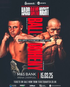 Ball returns March 15 against Doheny in LiverpoolÂ  â€“ World Boxing Association