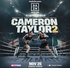 Cameron-Taylor 2 will be on November 25 in DublinÂ  â€“ World Boxing Association