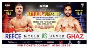 Ghaz-Mould for the WBA Continental Europe belt on Friday  – World Boxing Association