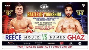 Ghaz-Mould for the WBA Continental Europe belt on FridayÂ  â€“ World Boxing Association