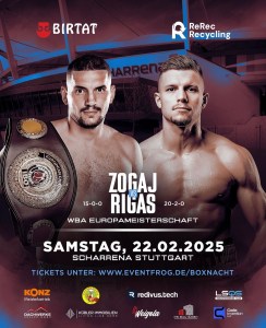 Zogaj Puts His Unbeaten Record on the Line Against RigasÂ  â€“ World Boxing Association