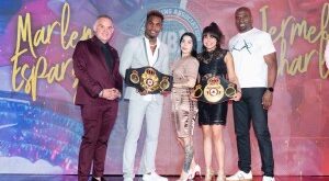 WBA presented Charlo and Esparza with awards in Houston  – World Boxing Association