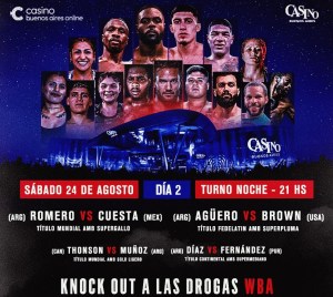Romero and Cuesta will feature KO Drugs in ArgentinaÂ  â€“ World Boxing Association