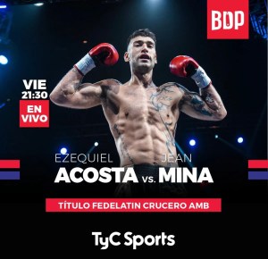 Acosta-Mina for the WBA-Fedelatin cruiserweight belt this FridayÂ  â€“ World Boxing Association