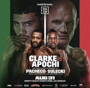 Clarke vs Apochi for the WBA Inter-Continental belt in CaliforniaÂ  â€“ World Boxing Association