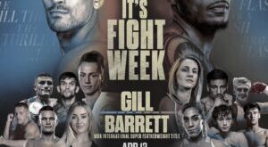 Gill vs Barrett this Saturday for the WBA International belt  – World Boxing Association