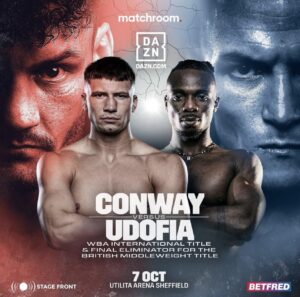 Conway-Udofia for the vacant WBA International belt â€“ World Boxing Association