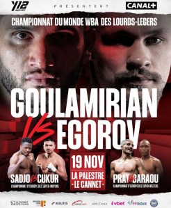 Goulamirian-Egorov set for Nov. 19 â€“ World Boxing Association