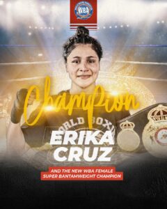 Erika Cruz is the new WBA Super Bantamweight World Champion â€“ World Boxing Association