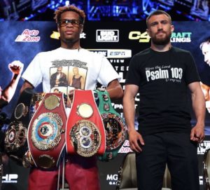 Haney and Loma face to face at a press conferenceÂ  â€“ World Boxing Association