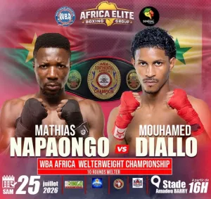 Diallo Faces Napaongo for WBA Africa Welterweight Crown – World Boxing Association