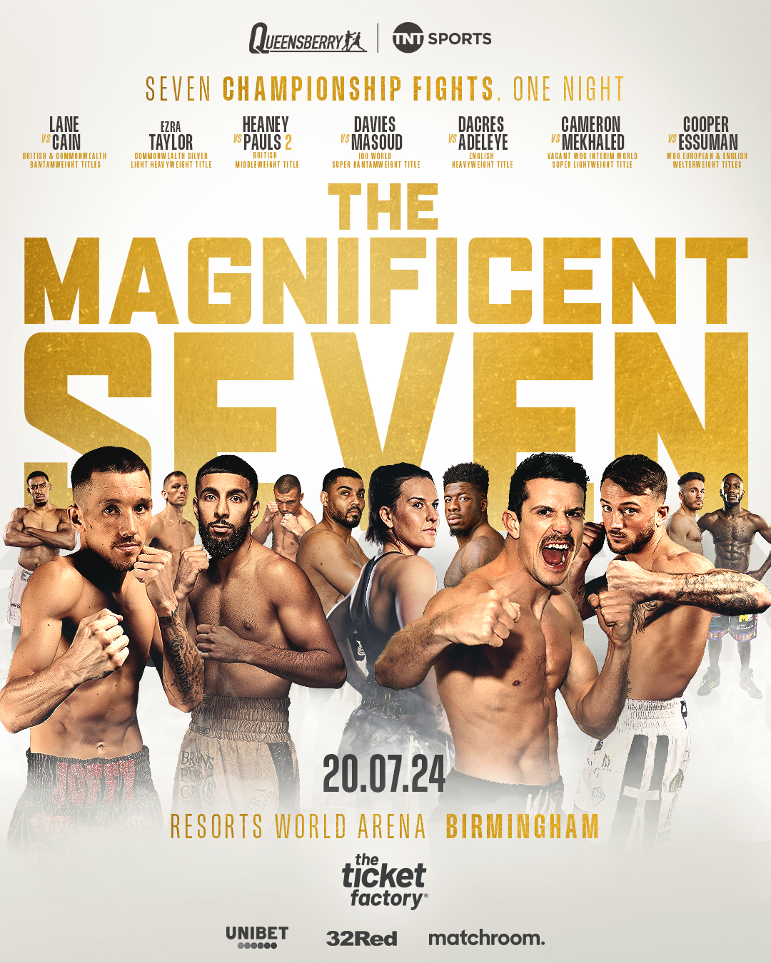 MAGNIFICENT SEVEN BACK TO BRUM ON 20 JULY