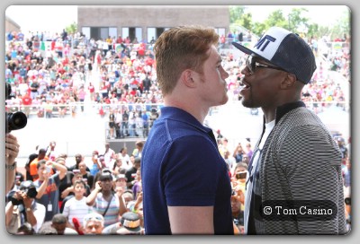 Mayweather vs Alvarez Mayweather vs. Alvarez Sells Out As Pair Hit Grand Rapids