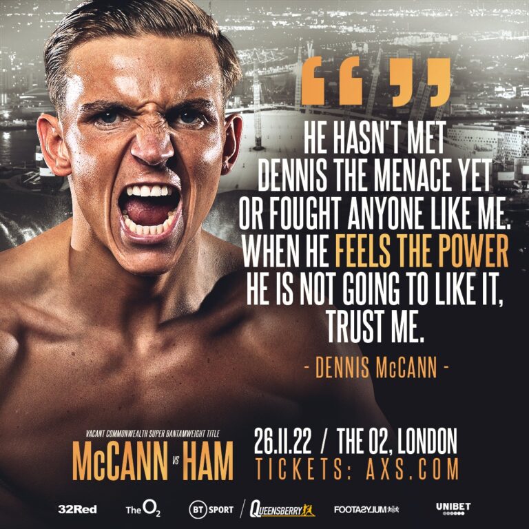 MCCANN PREDICTS POWER SURGE | Frank Warren