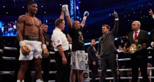 News
                              
          
              Colossal Usyk vs Joshua rematch lands in the Kingdom of Saudi Arabia

              19 June 2022