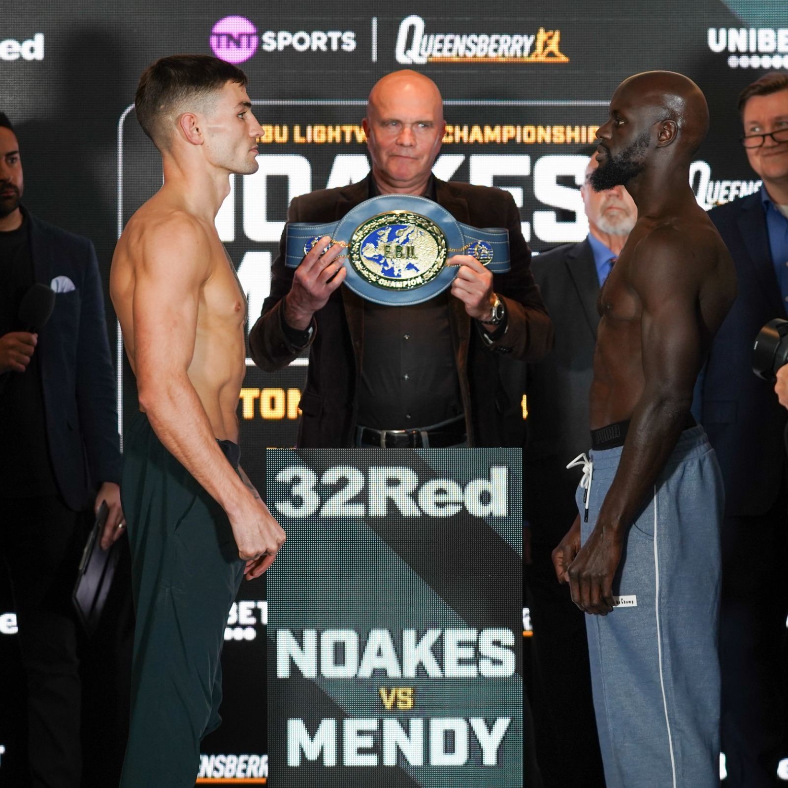 OFFICIAL WEIGHTS FROM THE NOAKES VS MENDYÂ WEIGH-IN