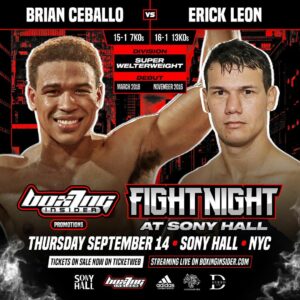 Ceballo vs. Leon in New YorkÂ  â€“ World Boxing Association