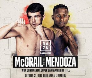Fran Mendoza against Peter McGrail in LiverpoolÂ  â€“ World Boxing Association